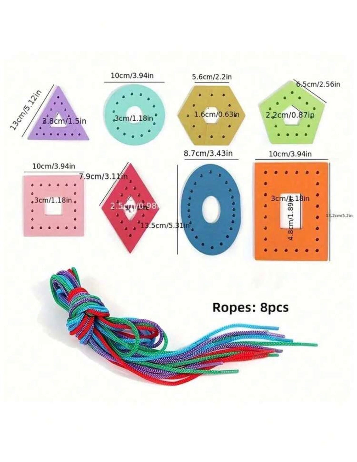 4pcs Wooden Beads - Early Education Tool
